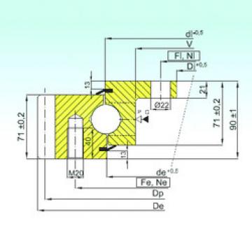 thrust ball bearing applications EBL.30.0955.200-1STPN ISB