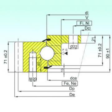 thrust ball bearing applications EBL.30.1155.201-2STPN ISB