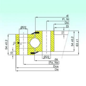 thrust ball bearing applications NB1.25.0955.201-2PPN ISB