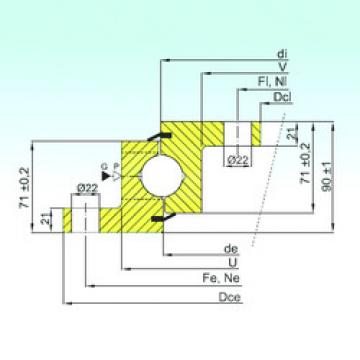 thrust ball bearing applications NBL.30.1255.201-2PPN ISB