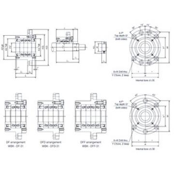 thrust ball bearing applications WBK20DF-31 NSK