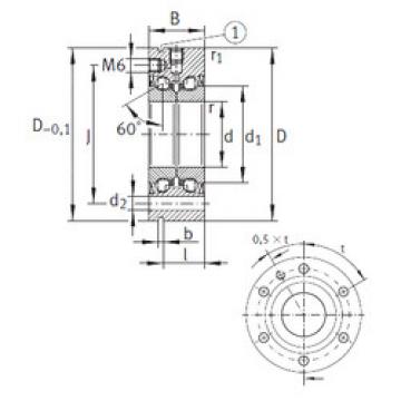 thrust ball bearing applications ZKLF2068-2RS INA