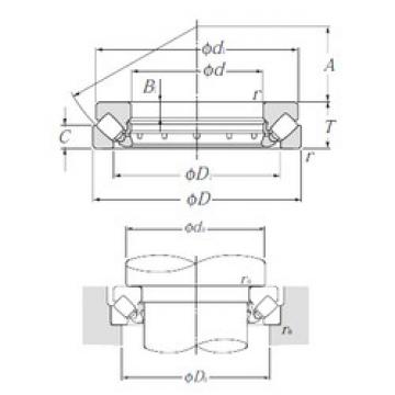 thrust ball images bearings 292/500 NTN