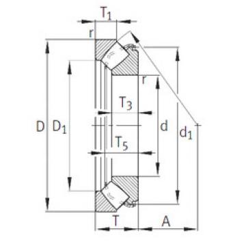 thrust ball images bearings 29322-E1 INA