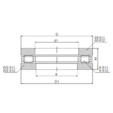 thrust ball images bearings 811/560 CX