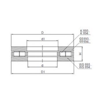 thrust ball images bearings 89306 CX