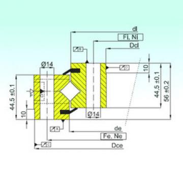 thrust ball images bearings NR1.14.0644.201-3PPN ISB