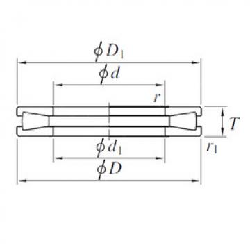 thrust ball images bearings T1120V KOYO