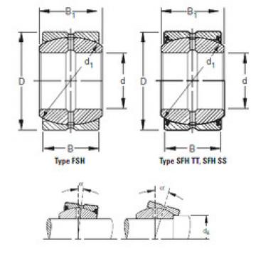 plain bushings bearings 16FSH35 Timken