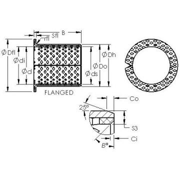 plain bushings bearings ASTB90 F10080 AST