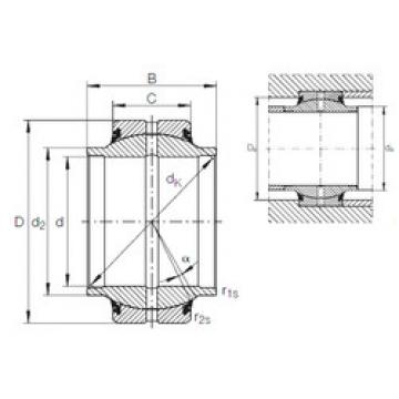 plain bushings bearings GE 25 HO-2RS INA