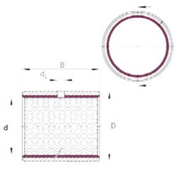 plain bushings bearings EGB1525-E50 INA