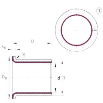 plain bushings bearings EGF08095-E40-B INA