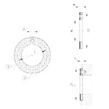 plain bushings bearings EGW38-E50 INA