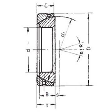 plain bushings bearings GAC40S FBJ