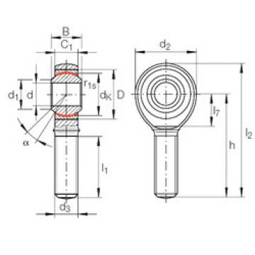 plain bushings bearings GAKFL 8 PW INA