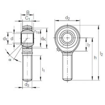 plain bushings bearings GAKFL 22 PB INA