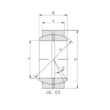 plain bushings bearings GE 016 ES-2RS ISO