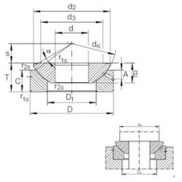 plain bushings bearings GE 100 AX INA