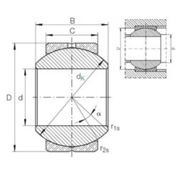 plain bushings bearings GE 16 PB INA