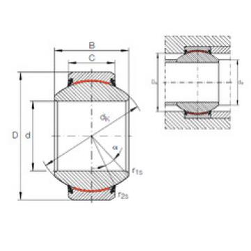 plain bushings bearings GE 120 FW-2RS INA