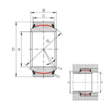 plain bushings bearings GE 140 UK-2RS INA