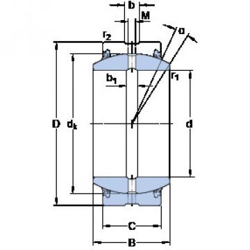 plain bushings bearings GE 160 ES-2RS SKF