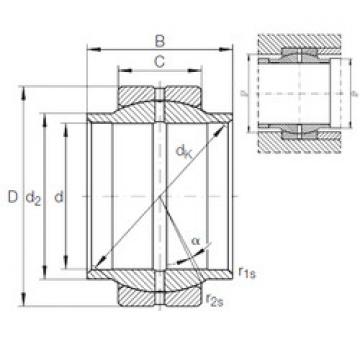 plain bushings bearings GE 110 LO INA