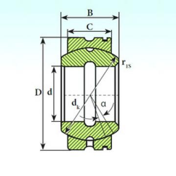 plain bushings bearings GE 110 XS K ISB