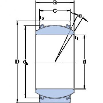 plain bushings bearings GE 40 TXE-2LS SKF