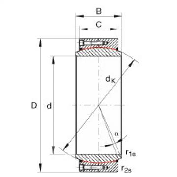 plain bushings bearings GE360-DW-2RS2 INA