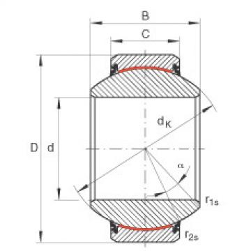 plain bushings bearings GE200-FW-2RS INA