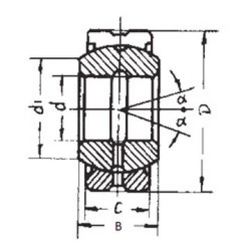 plain bushings bearings GE35ES-2RS FBJ