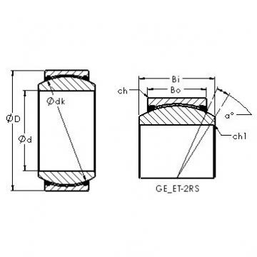 plain bushings bearings GE100ET-2RS AST