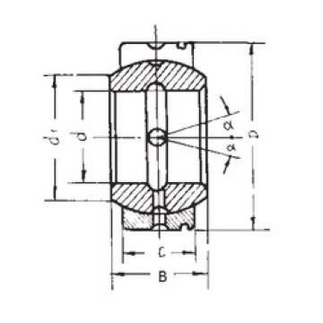 plain bushings bearings GE20XS/K FBJ