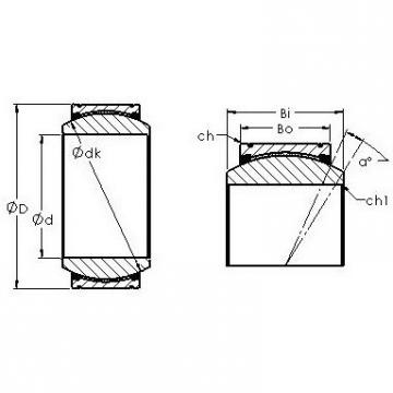 plain bushings bearings GE160XT/X-2RS AST