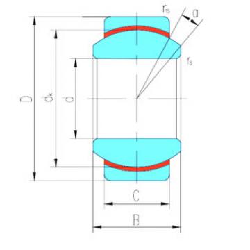 plain bushings bearings GEG25N LS