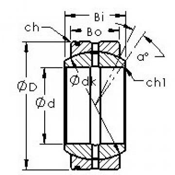 plain bushings bearings GE20XS/K AST