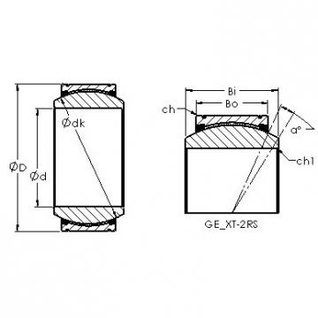 plain bushings bearings GE180XT-2RS AST