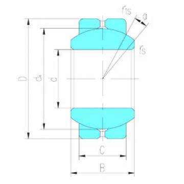 plain bushings bearings GEBJ12S LS