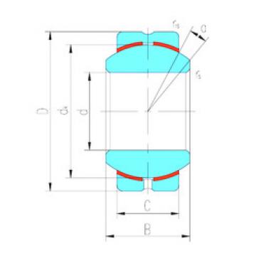 plain bushings bearings GEBK12S LS