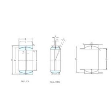 plain bushings bearings GEC560FBAS SKF