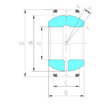 plain bushings bearings GEC380XS-2RS LS