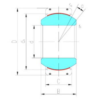 plain bushings bearings GEC320XT-2RS LS