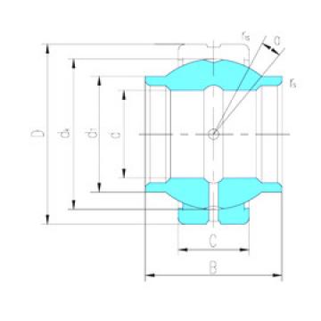 plain bushings bearings GEEM100ES-2RS LS