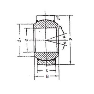 plain bushings bearings GEEM40ES-2RS FBJ