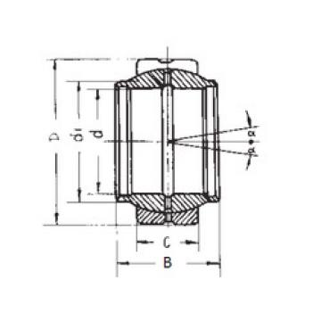 plain bushings bearings GEEW17ES FBJ