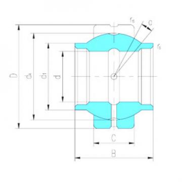 plain bushings bearings GEEW100ES-2RS LS