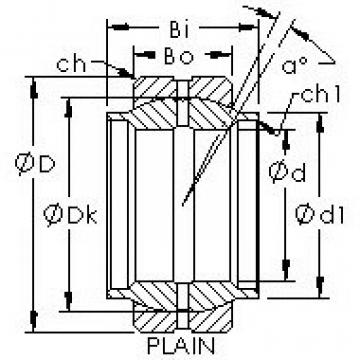 plain bushings bearings GEEW100ES AST