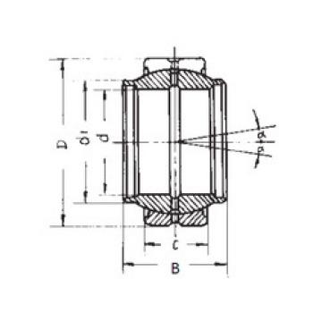 plain bushings bearings GEEW40ES-2RS FBJ